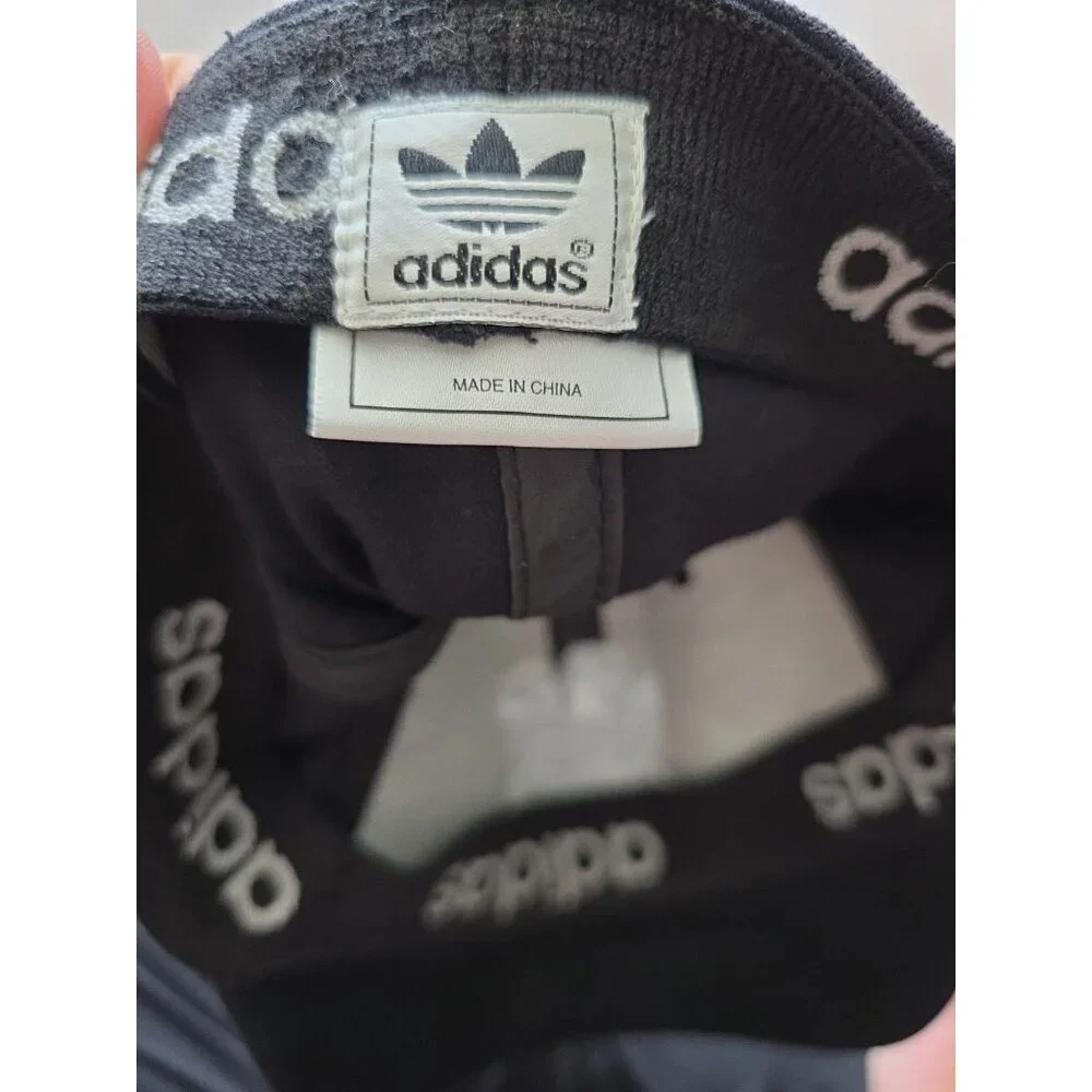 Adidas Originals‎ Trefoil Black A Flex Fitted Hat Cap L XL Unisex